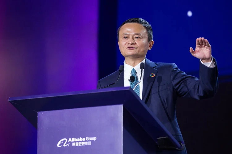 Jack Ma: sob a liderança de Ma, a Alibaba cresceu e se tornou a empresa listada mais valiosa da Ásia, com um valor de mercado atual de 460 bilhões de dólares (VCG/Getty Images)