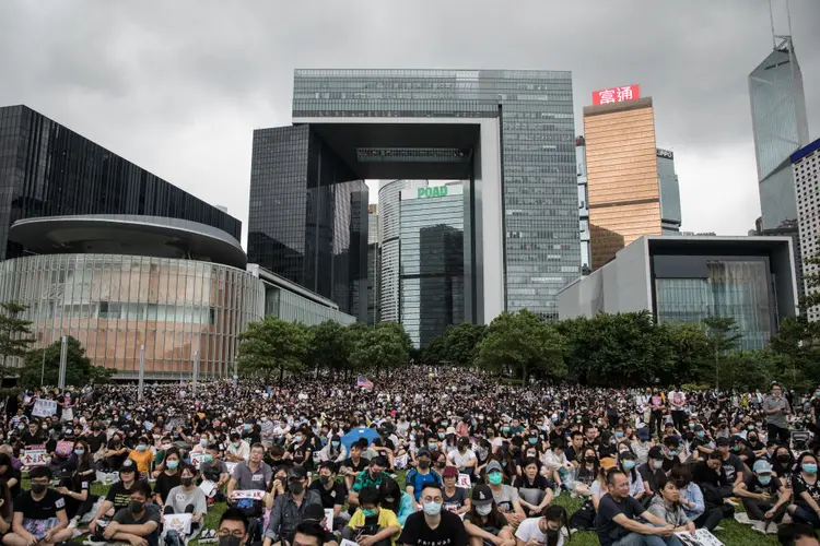 Hong Kong: as manifestações contra o governo começaram em junho (Chris McGrath/Getty Images)