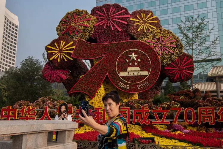 China: país celebra nesta semana os 70 anos da revolução que colocou o Partido Comunista no poder (Kevin Frayer/Getty Images)