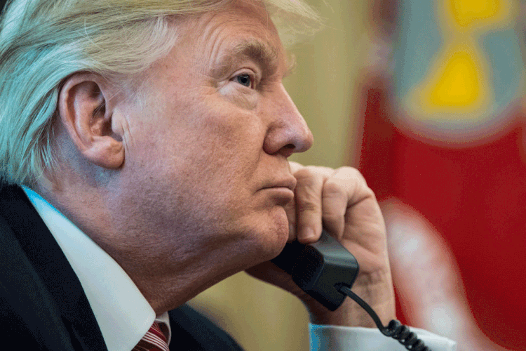 Trump: pedido do presidente americano teria sido feito por telefone (Jabin Botsford/The Washington Post/Getty Images)