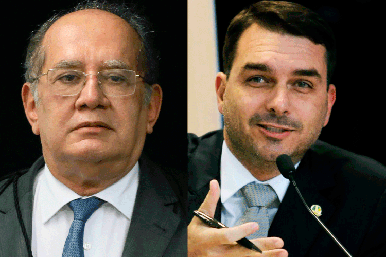 STF: a defesa de Flávio alega que a Justiça do Rio vem descumprindo a determinação ministro Dias Toffoli (Montagem/Exame)