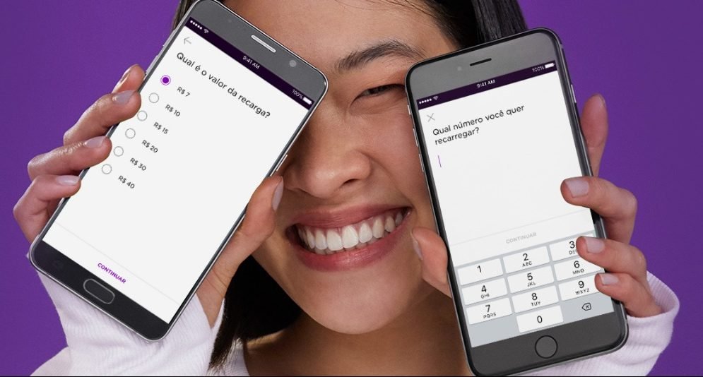 Nubank testa recarga de celular com conta digital