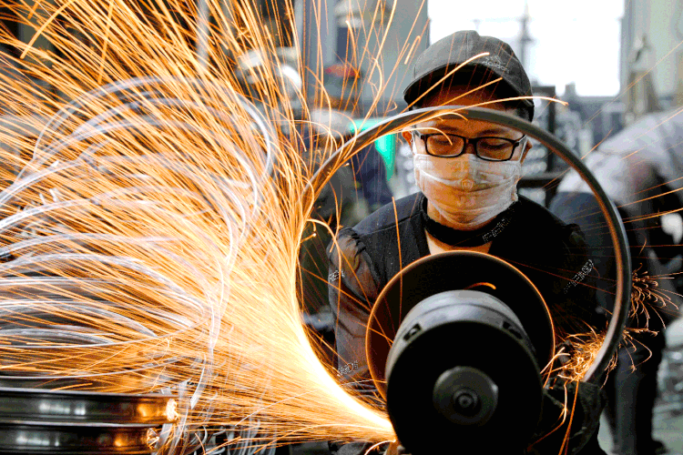 Indústria: desaceleração da economia da China se intensificou em agosto (VCG/VCG/Getty Images)