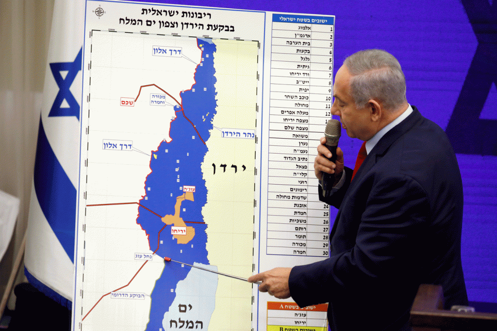 Netanyahu é criticado após promessa de anexação de partes da Cisjordânia