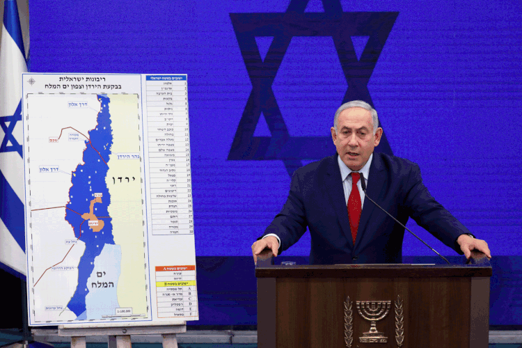 Benjamin Netanyahu: em campanha pela reeleição, primeiro-ministro de Israel faz promessas de anexação da Cisjordânia (Amir Cohen/Reuters)