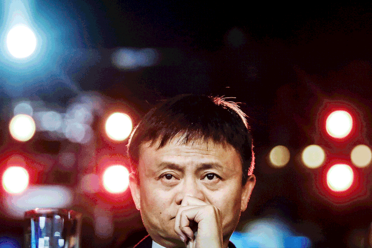 Jack Ma é o homem mais rico da China, com 38 bilhões de dólares (Wang HE / Colaborador/Getty Images)