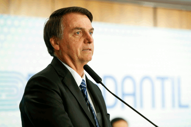 Jair Bolsonaro: ida do presidente chegou a ser dúvida, após ele ser submetido a mais uma cirurgia para o tratamento das sequelas da facada que recebeu no ano passado (Alan Santos/PR/Flickr)