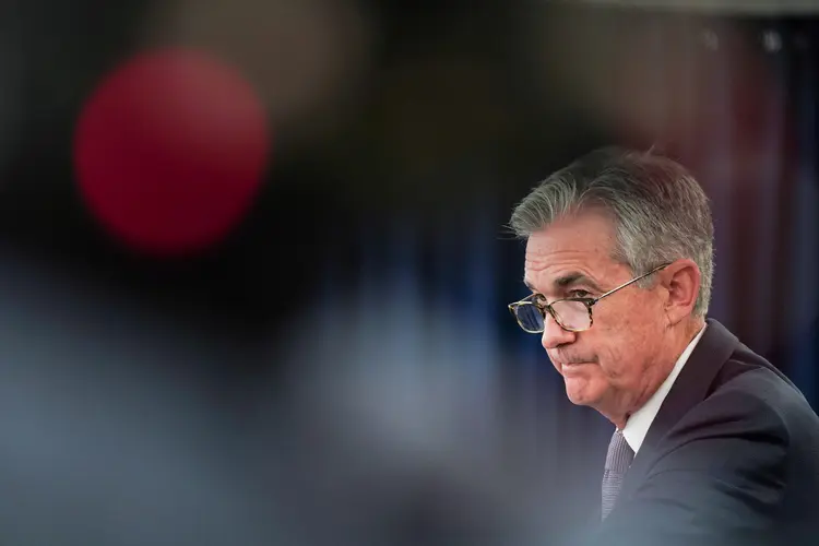 Jerome Powell: o presidente do Fed faz hoje discurso aguardado por investidores em todo o mundo (Sarah Silbiger/Reuters/Reuters)