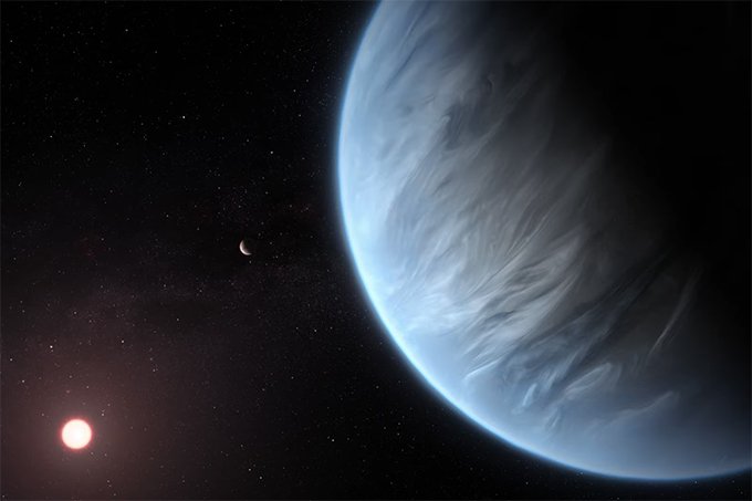 Exoplanetas: Nasa identifica presença de água em planeta fora do sistema solar (NASA/Hubble/YouTube/Reprodução)
