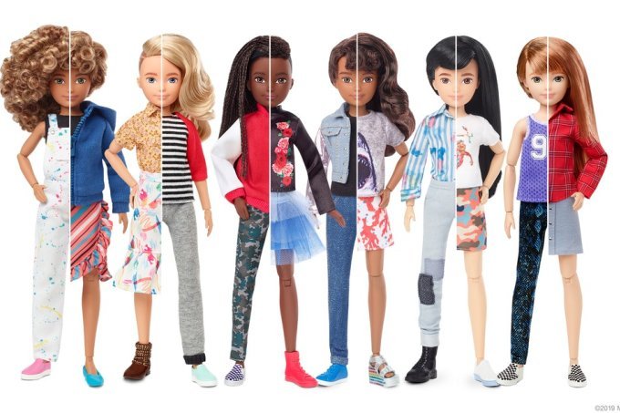Mattel cria linha de bonecos sem gênero definido