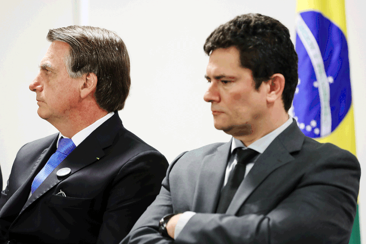 Moro: o ministro sofreu diversas derrotas políticas durante o governo Bolsonaro (PR/Flickr)
