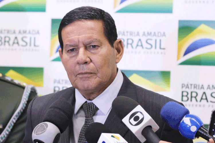 Mourão: vice-presidente se colocou a favor da democracia (Valter Campanato/Agência Brasil)