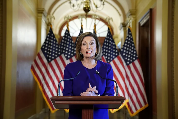 Nancy Pelosi: democrata formalizou pedido de impeachment contra presidente Donald Trump (Jonathan Ernst/Reuters)