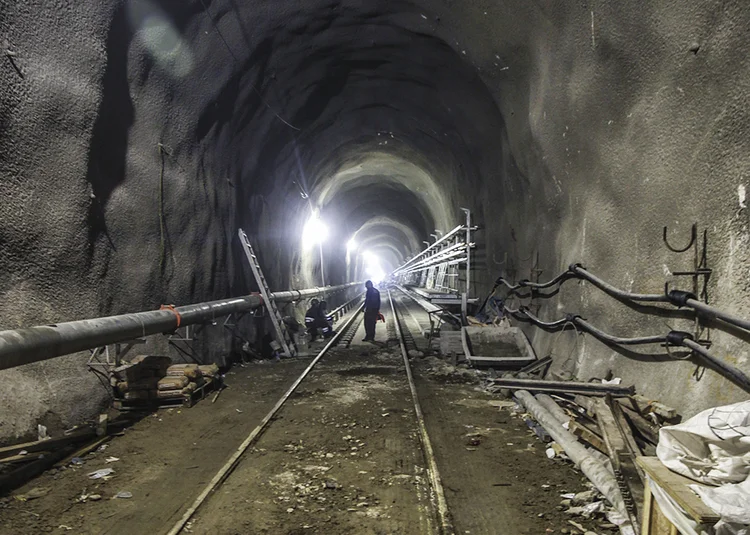 As obras da Linha 4 do metrô carioca: o superfaturamento pode chegar a 3 bilhões de reais (Dirceu Portugal/Fotoarena)