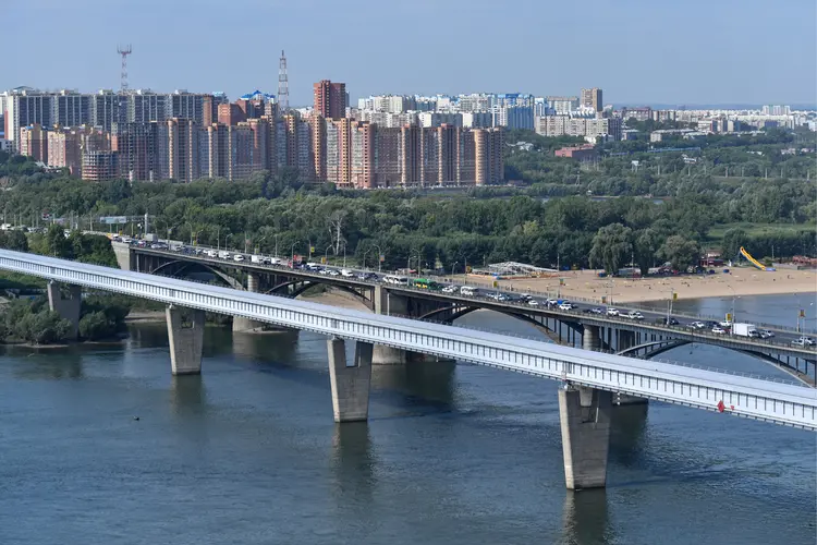 Novosibirsk, na Rússia, cidade próxima do laboratório que armazena vírus da varíola: local onde material está armazenado não foi comprometido, disse o centro de pesquisa (Kirill Kukhmar / Colaborador/Reuters)