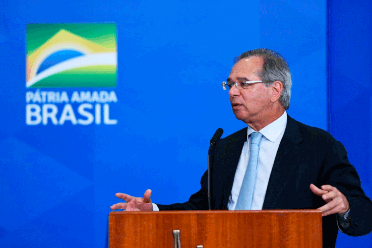 Paulo Guedes: ministro ofereceu o compartilhamento das bases tributárias do governo federal com os Estados (Edu Andrade/ASCOM/Ministério da Economia/Flickr)