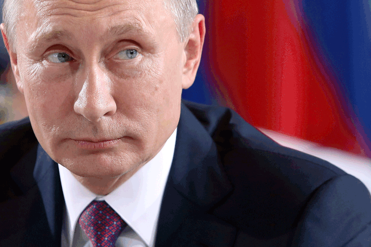 Putin: objetivo do xamã era objetivo era organizar uma "cerimônia para exorcizar" o presidente russo (Adam Berry / Correspondente/Getty Images)