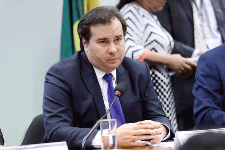 Rodrigo Maia: deputado falou sobre dificuldades de aprovação de propostas como a unificação do PIS e Cofins (Michel Jesus/Agência Câmara)