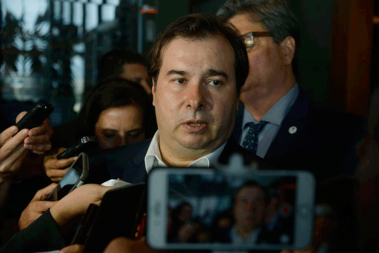 Rodrigo Maia: deputado falou sobre resultado de pesquisa que aponta alta da rejeição de Bolsonaro (Tomaz Silva/Agência Brasil)