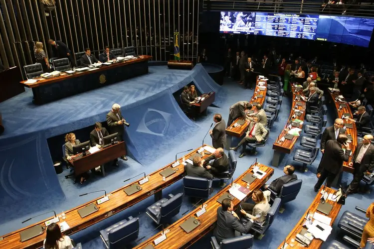 Senado: projeto, já aprovado na Câmara dos Deputados, tem apoio de Rodrigo Maia e Davi Alcolumbre (Fabio Rodrigues Pozzebom/Agência Brasil)