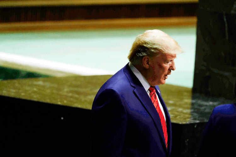 Trump: presidente americano voltou a atacar a ordem global em discurso na ONU (Carlo Allegri/Reuters)