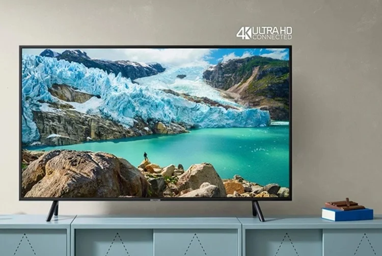 RU71000: TV 4K tem conexão Bluetooth (Samsung/Divulgação)