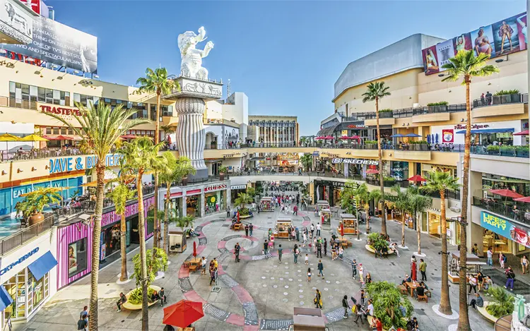 Shopping em Los Angeles, nos Estados Unidos: tanto os consumidores americanos quanto os chineses continuam otimistas em relação ao futuro da economia  (Toms Auzins/AGB Photo)