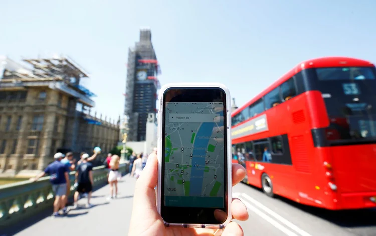 Uber: empresa recebeu apenas uma licença operacional de dois meses em Londres (Henry Nicholls/Reuters)