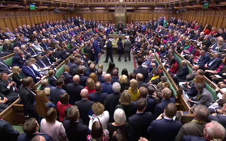 Brexit: a emenda de Oliver Letwin foi aprovada por 322 votos a favor e 306 contra (TV REUTERS/Reuters)
