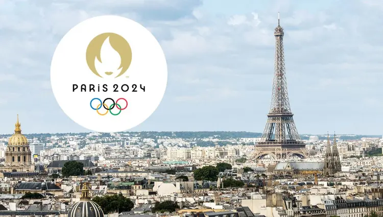 Paris 2024: logo traz elementos dos Jogos Olímpicos de 1900 e 1924, ambos sediados na capital da França (Paris 2024/Divulgação)