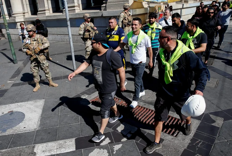Valparaíso: presidente do Chile declarou "guerra" contra os manifestantes (Rodrigo Garrido/Reuters)
