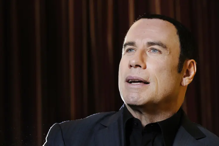 John Travolta: ator participa de sessão em que discute seu trabalho com o público (Munshi Ahmed/Bloomberg)