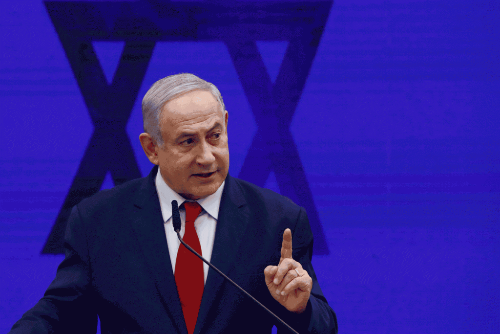 Netanyahu: primeiro-ministro não conseguiu formar maioria no Parlamento de 120 lugares (Kobi Wolf/Bloomberg)