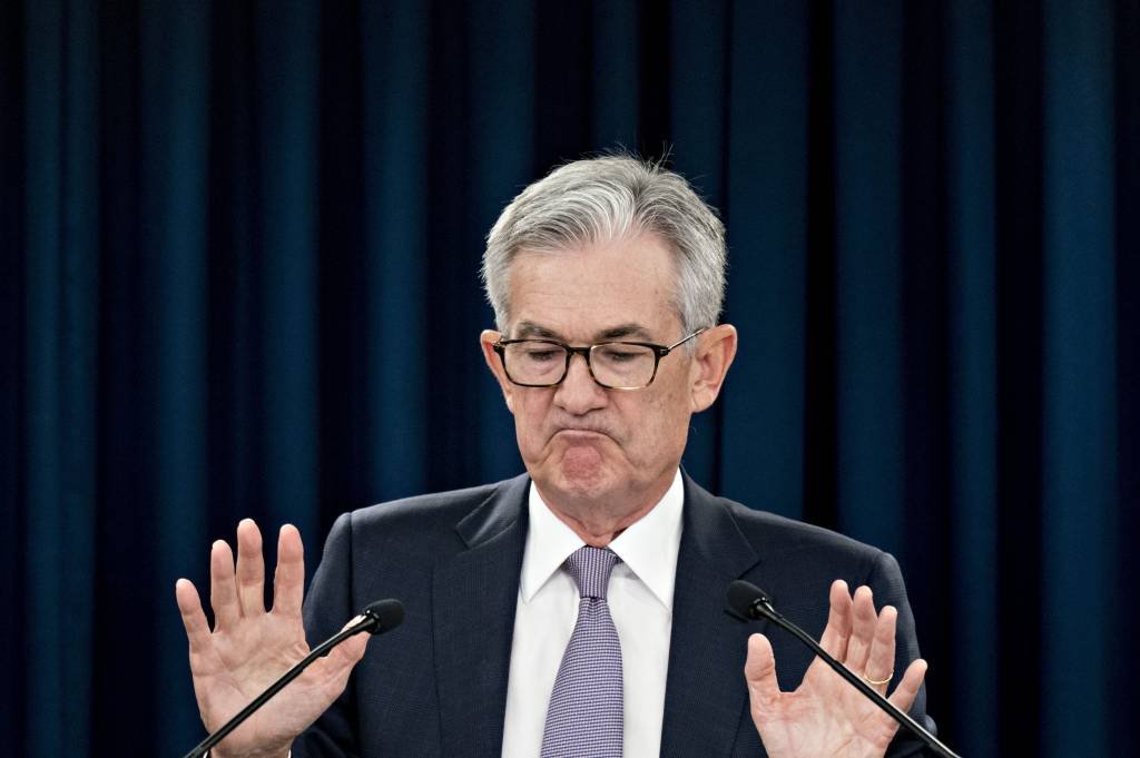 Jerome Powell, presidente do Fed (Andrew Harrer/Bloomberg)