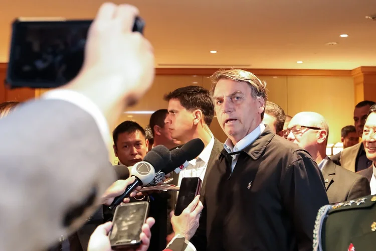 Bolsonaro: presidente não come comida japonesa e disse que iria procurar um "podrão" para jantar (José Dias/PR/Flickr)