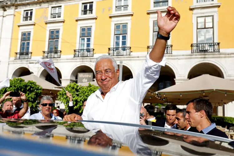 Antonio Costa: líder o partido socialista está à frente em eleições portuguesas (Rafael Marchante/Reuters)