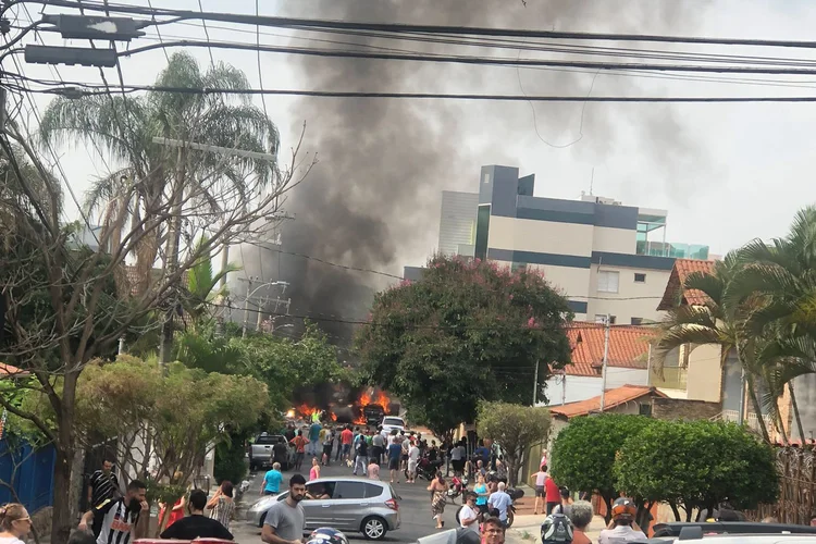 Avião cai em BH (Twitter/Reprodução)