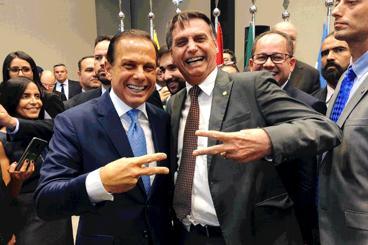 Doria: cotado para a sucessão de Bolsonaro, governador diz que "ameaça" política está na polarização (Twitter/Reprodução)