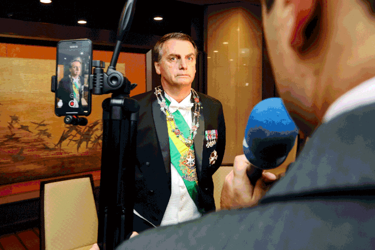 Bolsonaro: presidente afirmou que poderá indicar o diplomata Nestor Foster para assumir a Embaixada do Brasil em Washington (José Dias/PR/Flickr)