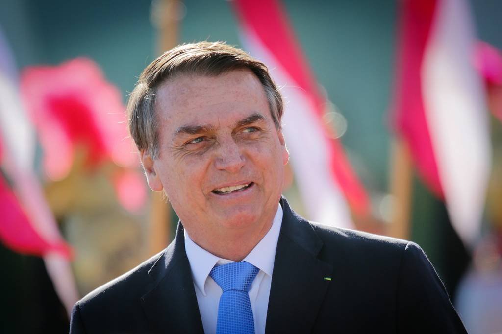 Jair Bolsonaro: presidente voltou a falar mal do líder indígena Raoni (Andre Coelho/Bloomberg)