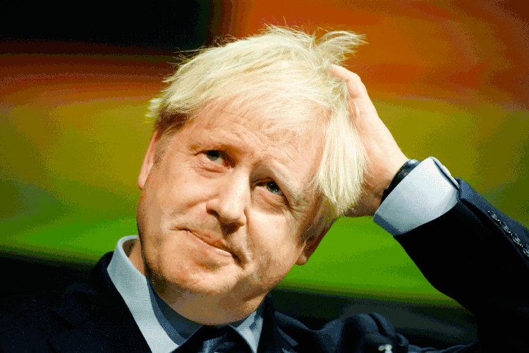 Boris Johnson: premiê britânico apresentou ao Parlamento britânico o "protocolo" que o seu governo propôs à UE (Christopher Furlong/Getty Images)