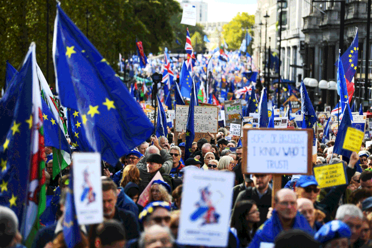 Brexit: em tese, o Reino Unido deixará a UE em 31 de outubro (Victoria Jones - PA Images / Colaborador/Getty Images)