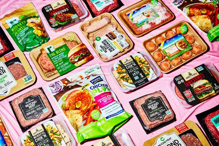 Carne vegetal: empresas de grande porte como Tyson, Smithfield, Perdue, Hormel e Nestlé começaram a oferecer alternativas vegetarianas  (Amy Lombard/The New York Times)