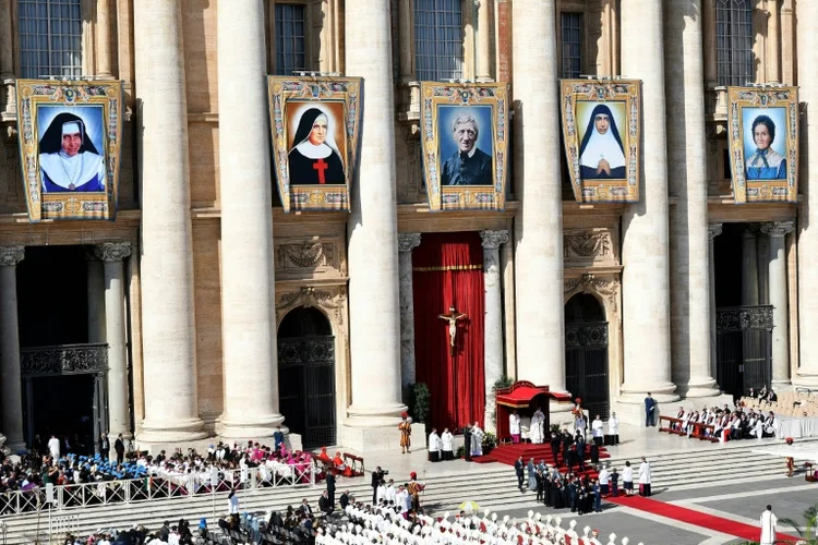 Cerimônia de canonização de irmã Dulce: celebrada pelo papa Francisco no Vaticano neste domingo 13 (AFP/AFP)