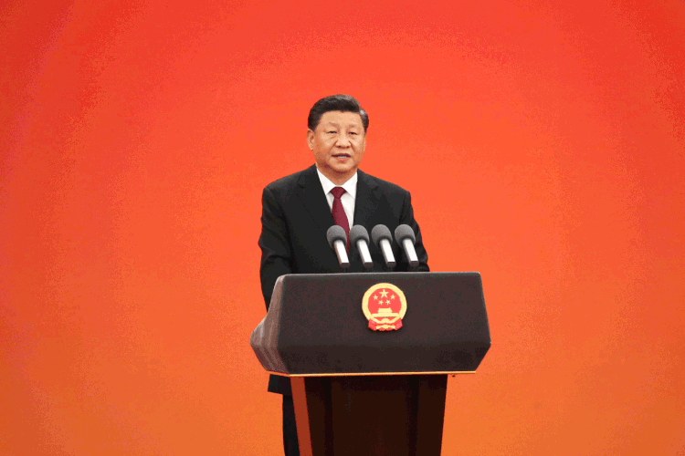 Xi Jinping: a rápida recuperação econômica após a pandemia do coronavírus é um trunfo em sua disputa com o americano Donald Trump (China News Service / Colaborador/Getty Images)