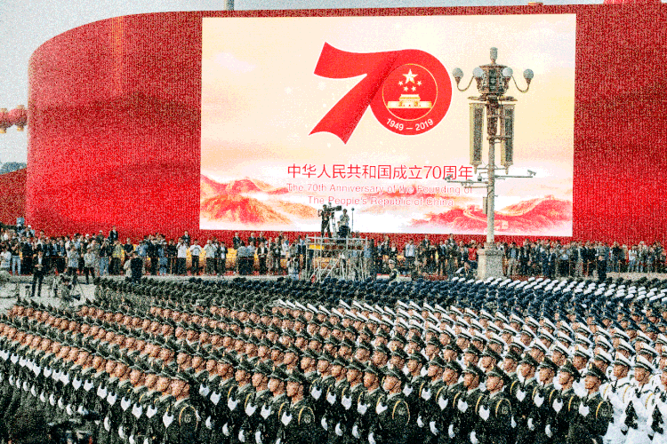 China: governo chinês celebrou o aniversário de 70 anos da sua revolução e de domínio do Partido Comunista (Kevin Frayer/Getty Images)