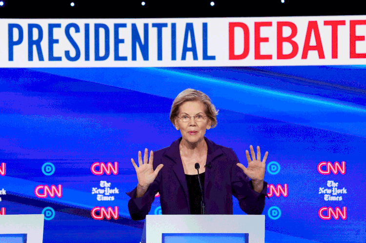 Democratas: O debate democrata em Ohio para as eleições americanas de 2020 foi o mais acirrado até agora (Shannon Stapleton/Reuters)