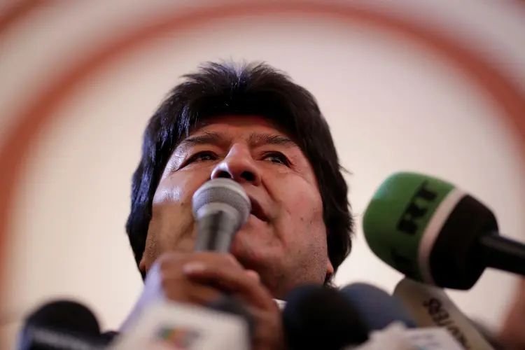 Evo Morales: "Quero denunciar diante do povo boliviano e do mundo inteiro: um golpe de Estado está em andamento, mas quero dizer que já sabíamos anteriormente" (Ueslei Marcelino/Reuters)
