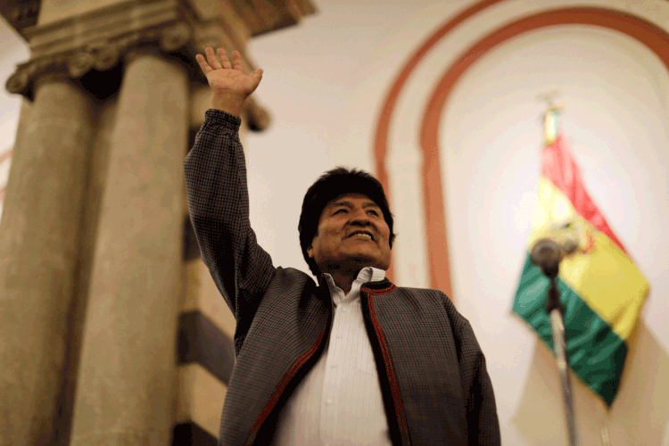 Evo Morales: atual presidente foi reeleito em primeiro turno na Bolívia, mas resultado é questionado pela oposição e pela OEA (Ueslei Marcelino/Reuters)