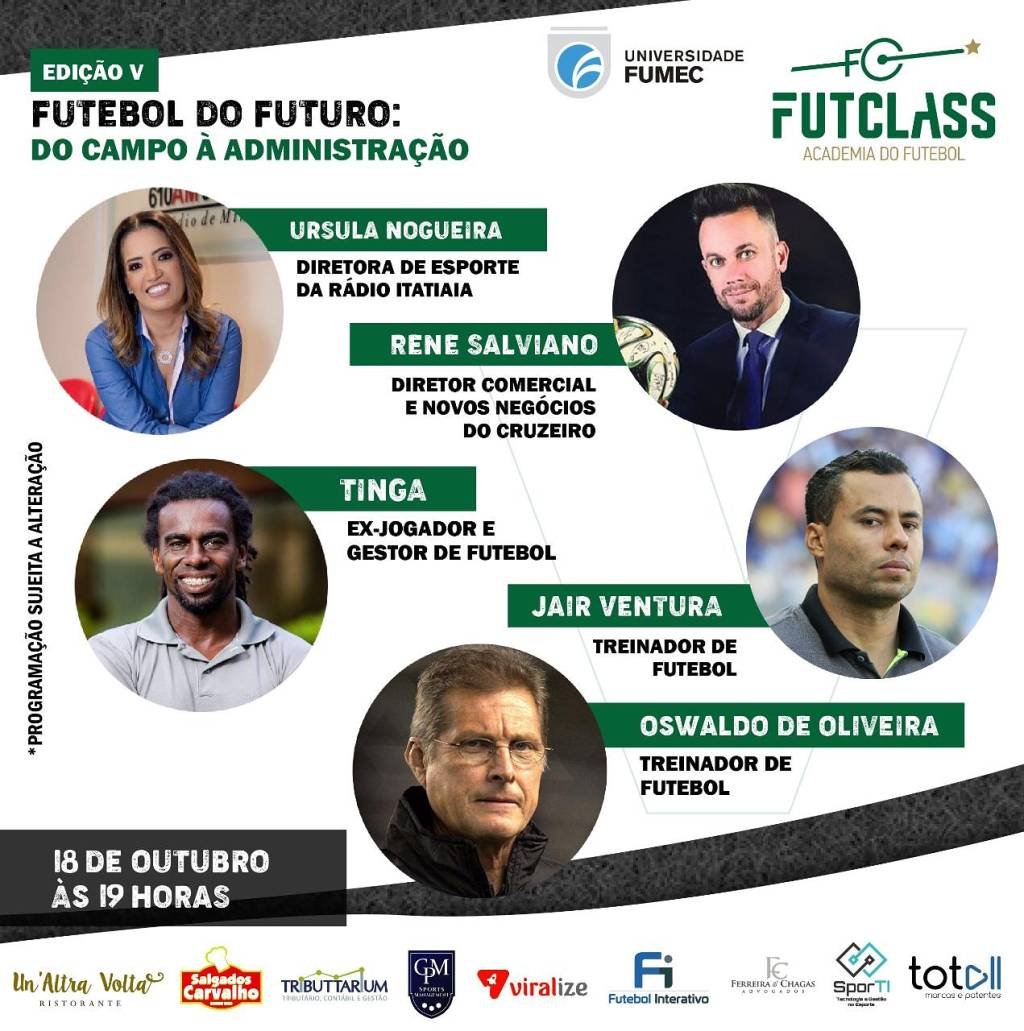 Administração e novos negócios em debate na V edição do FutClass, em BH